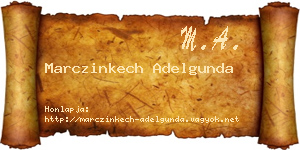 Marczinkech Adelgunda névjegykártya